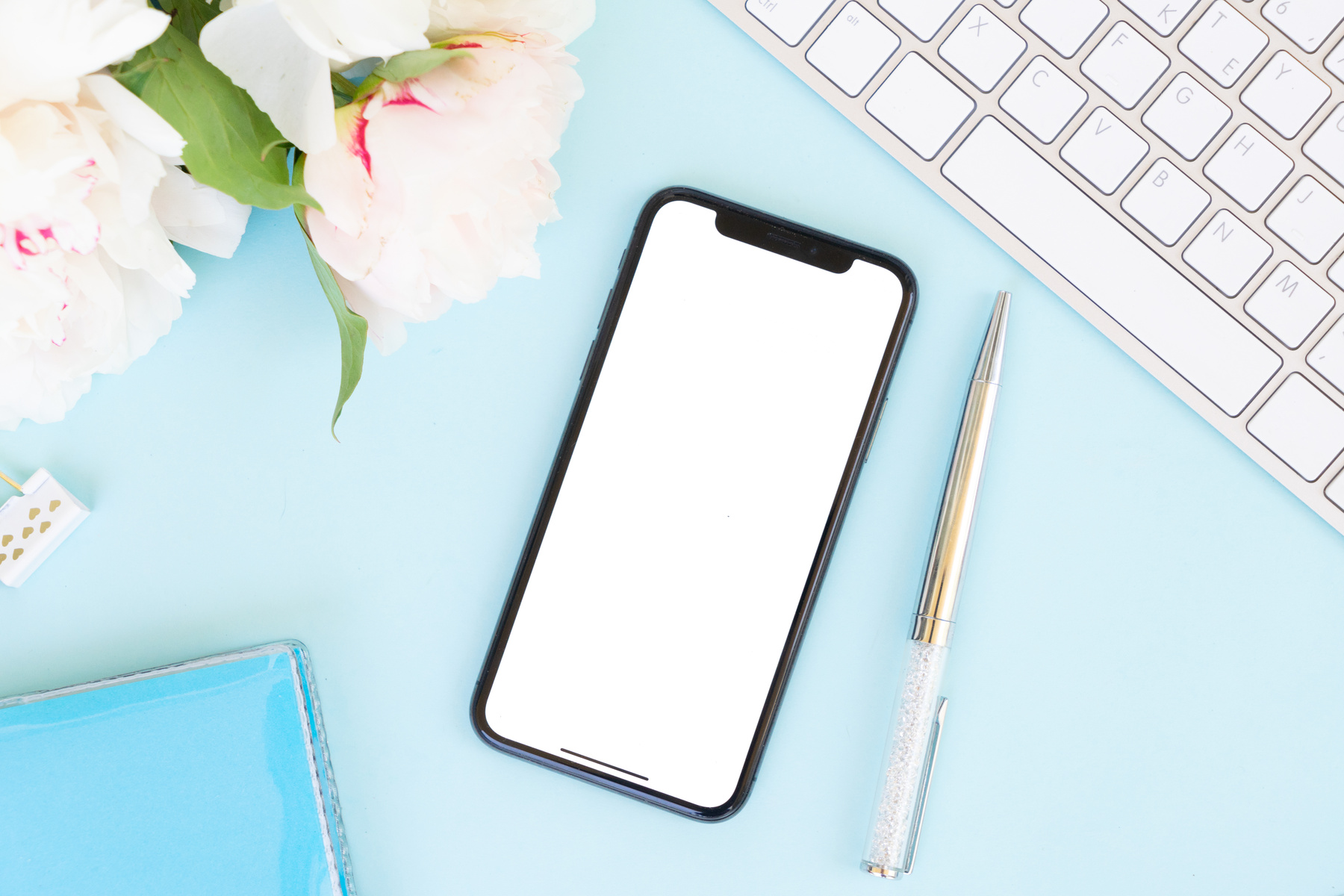 Home Office Desk with Phone